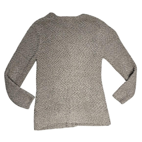 ZENANA OUTFITTERS Popcorn Teddy Button Front Cardigan Mocha Brown Size Medium - Picture 10 of 11